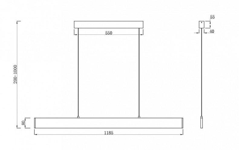 Подвесной светодиодный светильник Maytoni Step P010PL-L30W - 3