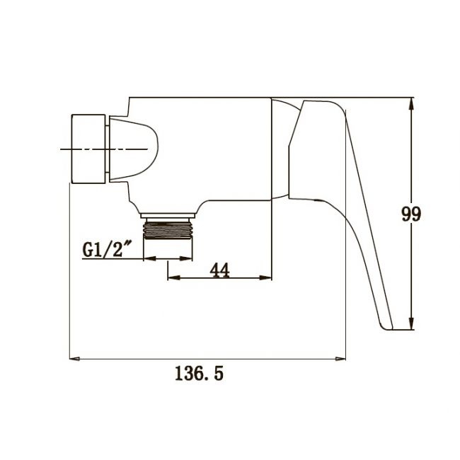 Смеситель для ванны с душем KAISER ECO  77 - 1