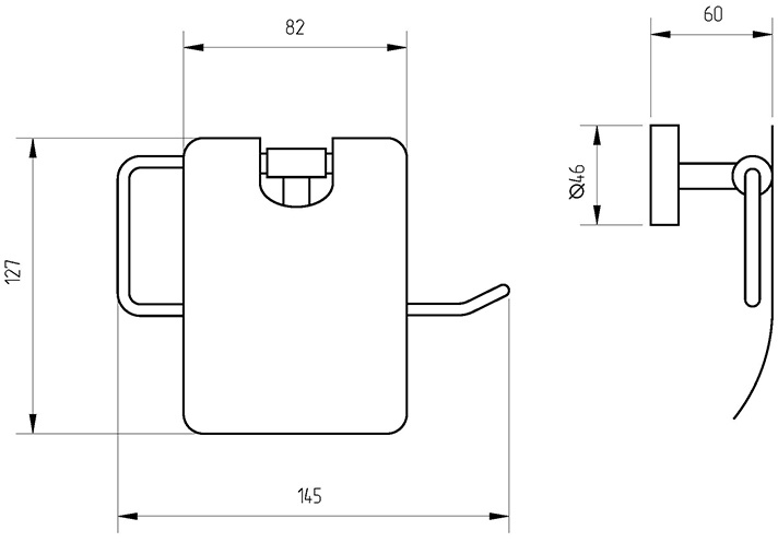 Держатель туалетной бумаги Veragio Largenta VR.LGT-1981.CR - 1