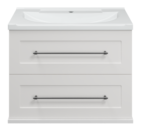 Тумба под раковину Misty Марта 70 белая глянцевая П-Мрт09070-011Пр - 1