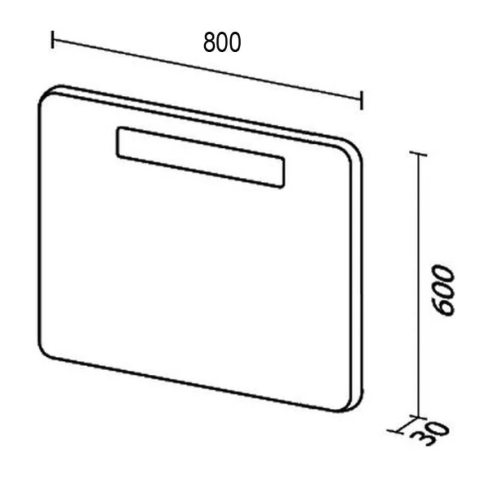 Зеркало Sanvit Модерн 80 с подсветкой zmodern80 - 5
