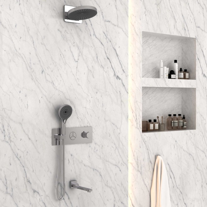 Душевой комплект Vincea Inspire с термостатом хром VSFW-432TI1CH - 2