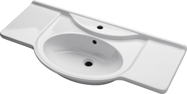 Мебель для ванной Bellezza Мари 105 белая/бежевая - 4