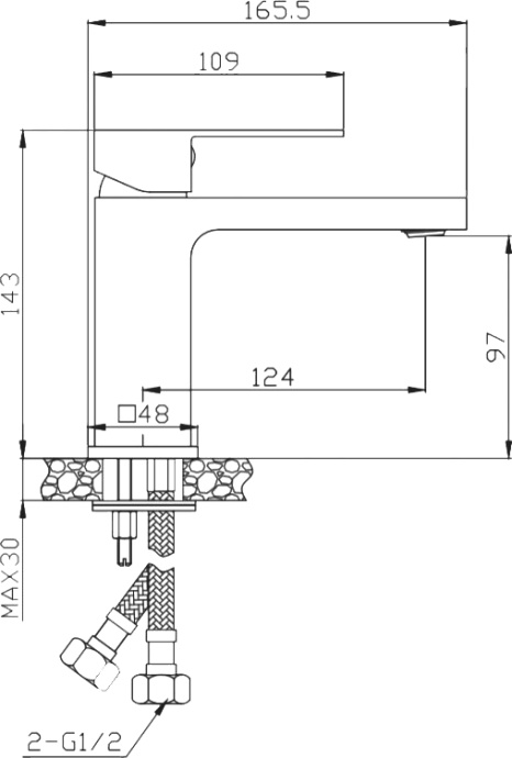 Смеситель BelBagno Romano ROM-LVM-CRM для раковины - 1