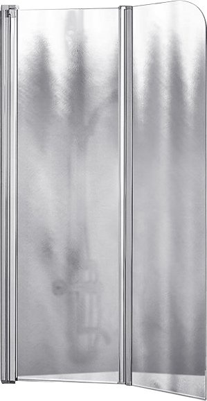 Шторка на ванну Vincea VSB-12114CH-L 114 см, L, профиль хром, стекло шиншилла - 2