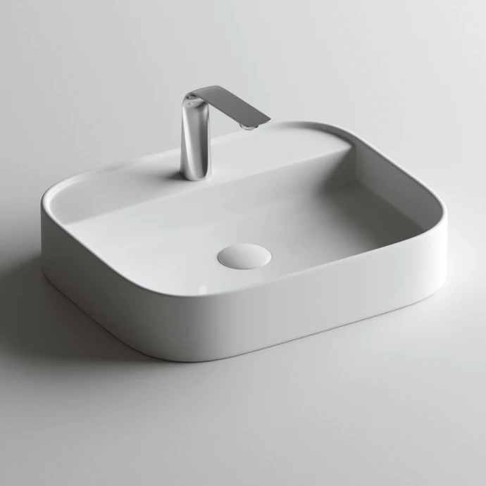 Раковина накладная Ceramica Nova Element 55х45 белый CN6034 - 1