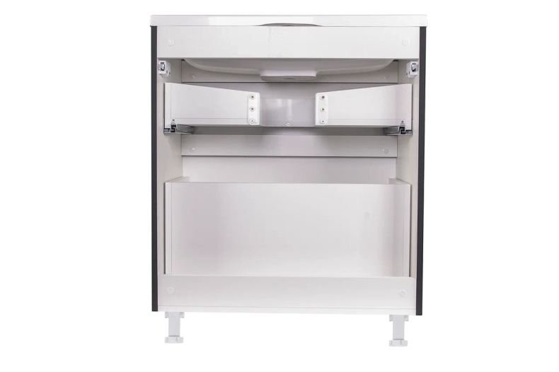 Тумба под раковину Style Line Бергамо мини 70 Люкс Plus, черный  СС-00002311 - 3