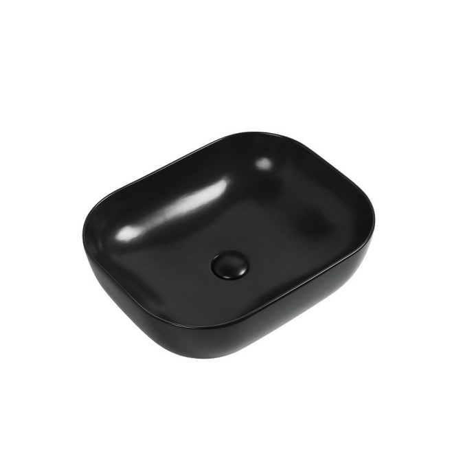 Раковина керамическая накладная AM110-T-MB, цвет чёрный матовый - 0