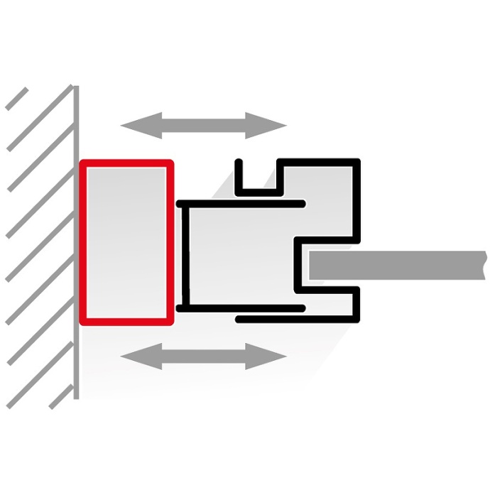 Профиль добавочный RGW хром 41273000-01 - 1