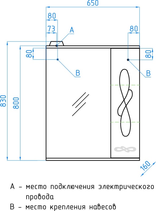 Мебель для ванной Style Line Венеция 65 белая - 19