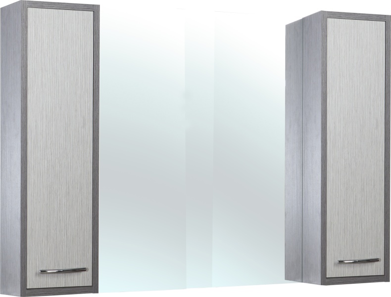 Зеркало-шкаф Bellezza Смарт 105 орфео серый/орфео белый 4619218000441 - 0