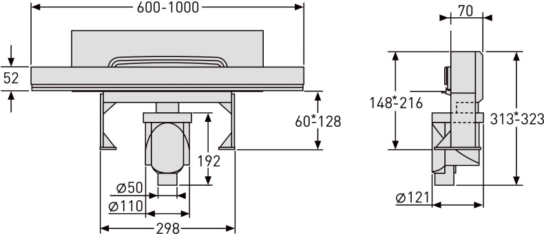 Душевой лоток Berges Wasserhaus Wall 100 см 092057 - 8