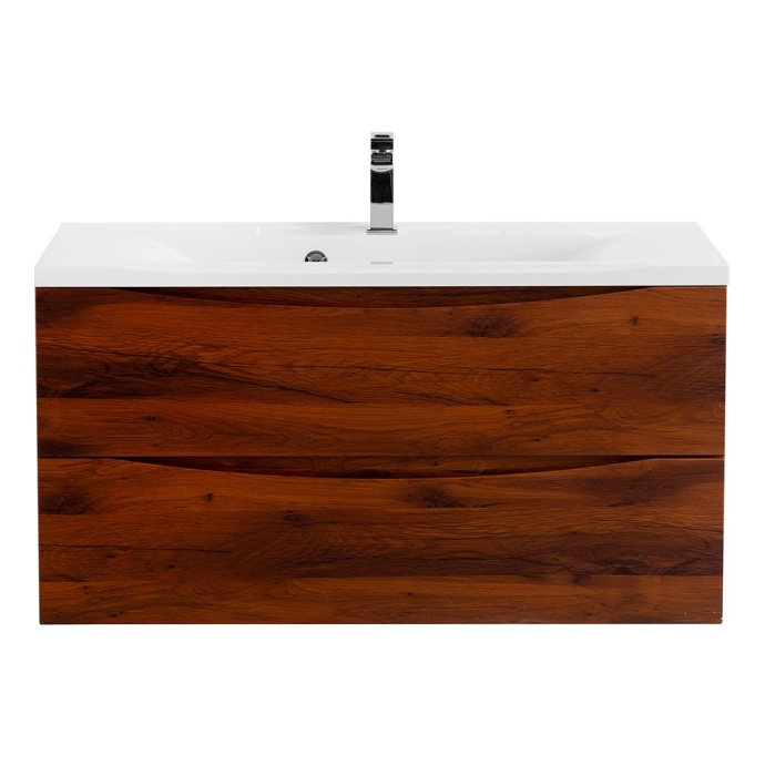 Тумба с раковиной BelBagno Marino 100 темное дерево - 0