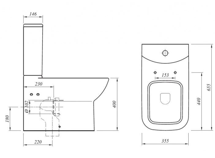 Унитаз напольный Kale Babel с функцией биде (микролифт) 310200100020  - 1