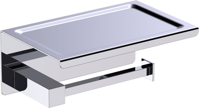 Держатель туалетной бумаги Timo Selene 10044/00 с полкой для телефона - 0