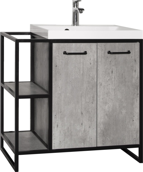 Тумба для комплекта Style Line Лофт 80 бетон ЛС-000010019 - 7