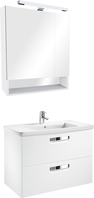 Зеркало-шкаф Roca Gap 80 белое матовое ZRU9302750 - 1