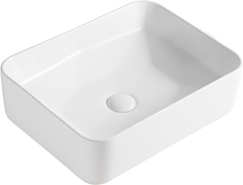 Раковина STWORKI Карлстад KS-01RN , накладная чаша , на столешницу , 50 см , без отверстия под смеситель - 0