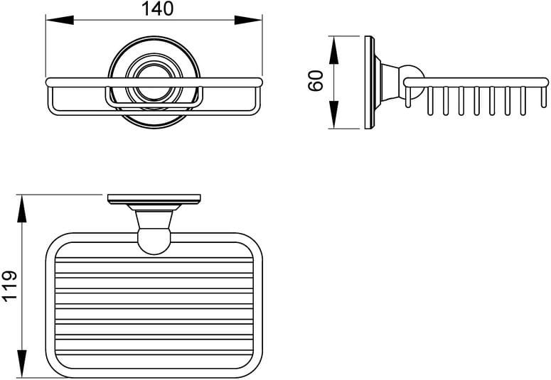 Мыльница Timo Nelson 160023/02 антик - 1