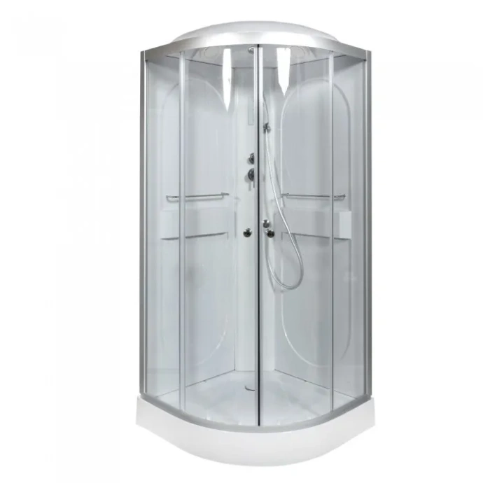 Душевая кабина Deto L 90х90 с электрикой, хром  L609EL - 1