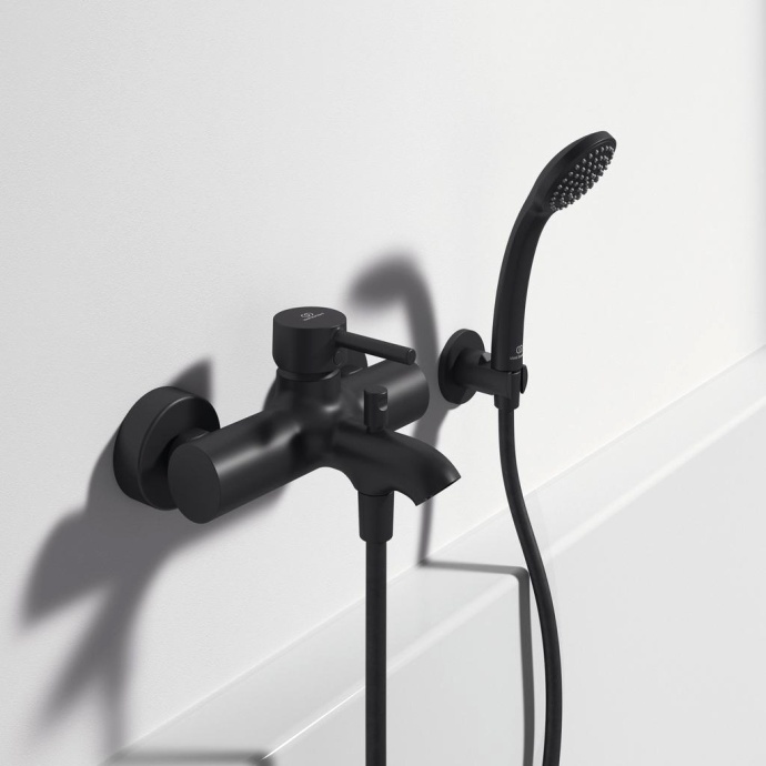 Смеситель для ванны с душем Ideal Standard Ceraline черный матовый BC270XG - 1