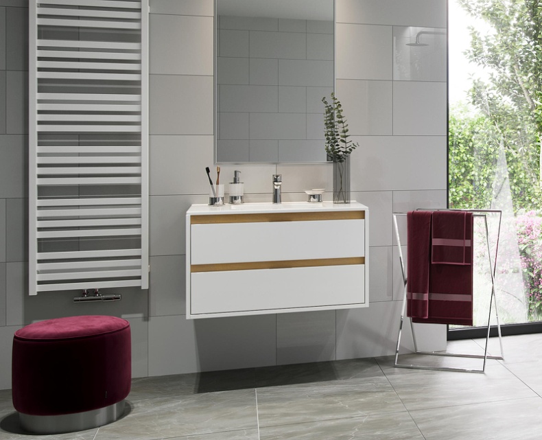 Тумба под раковину EXCELLENT Tuto 60 белый - светлое дерево MLEX.0103.600.WHBL - 1