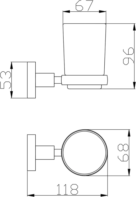 Стакан для зубных щеток Rav Slezak Colorado золото COA0201Z - 1