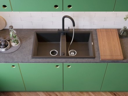 Мойка кухонная Omoikiri Tedori Tetogranit/черный  4993924 - 2