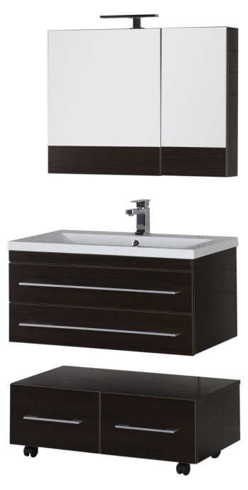 Зеркало-шкаф Aquanet Нота 90 камерино венге 159110 - 14