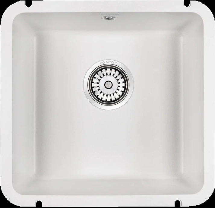 Мойка кухонная Paulmark Unter 45.5 белый матовый PM204543-WH - 0