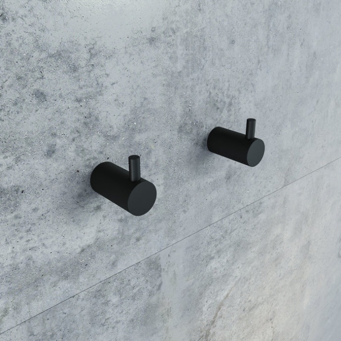 Комплкект одинарных крючков IDDIS Petite, сплав металлов, черный матовый  PET2SB3i41 - 1