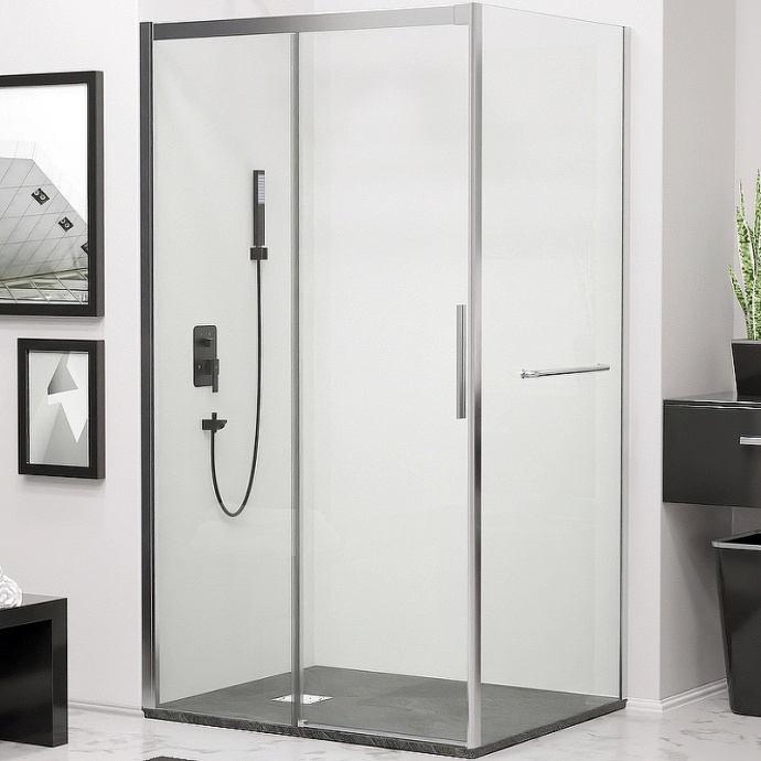 Душевой уголок RGW Leipzig LE-41-1 160х100 профиль хром стекло прозрачное 341241160-011 - 0