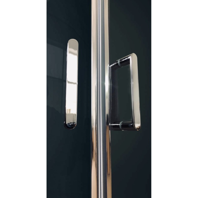 Душевая кабина Royal Bath 120x80 L стекло прозрачное задняя стенка белая с гидромассажем RB8120HP7-WT-CH-L - 2