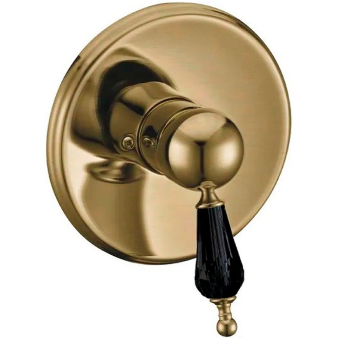 Смеситель для душа Boheme Medici бронза с черной ручкой 305-BSW - 0