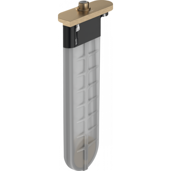 Внешняя часть с прямоугольной розеткой Hansgrohe sBox, шлифованная бронза 28010140 - 0