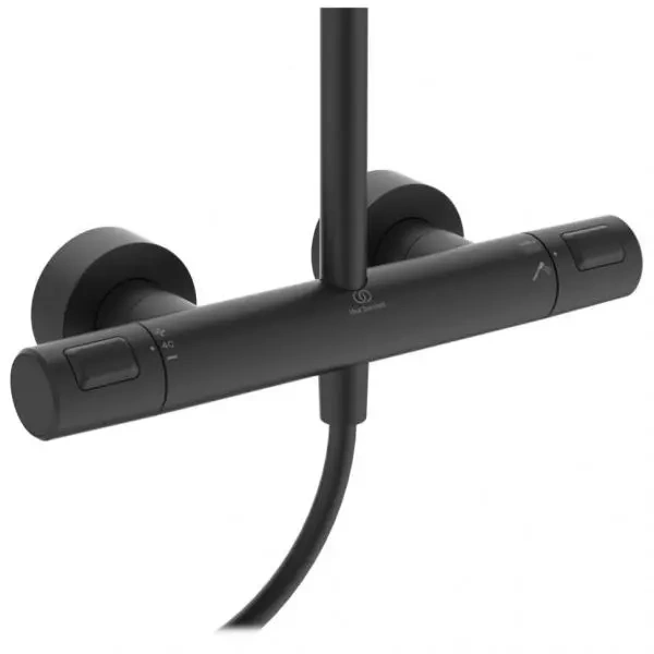 Душевая система Ideal Standard Ceratherm с термостатом черный матовый A7546XG - 3