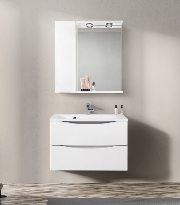 Зеркало-шкаф BelBagno Marino 80 L MARINO-SPC-800/750-1A-BL-P-L - 1