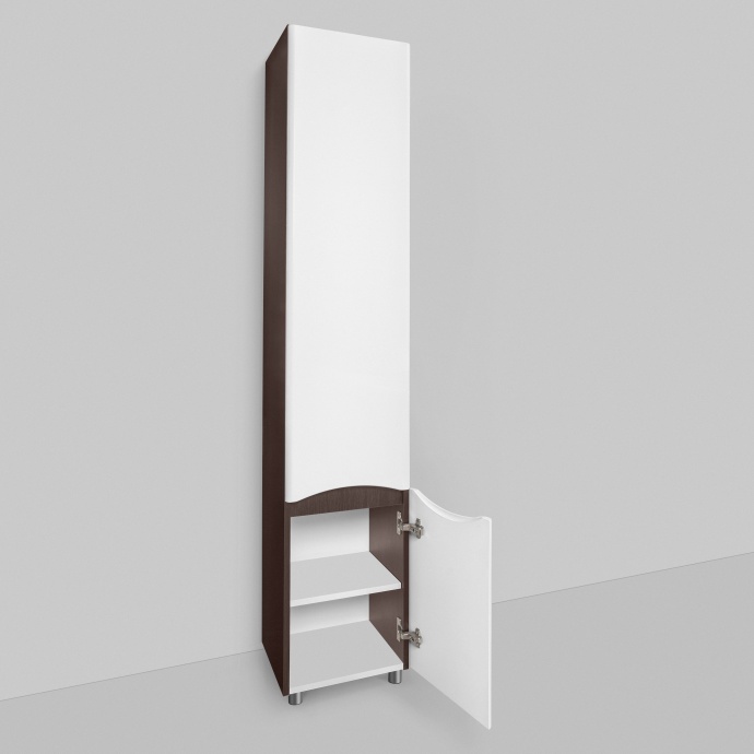 Шкаф-пенал AM.PM Like 35 R напольный, белый глянец, венге M80CSR0356VF - 3