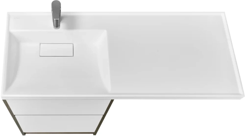 Тумба с раковиной Aquaton Лондри 60 темное дерево-белый 1A2669K2LHDY0 - 1