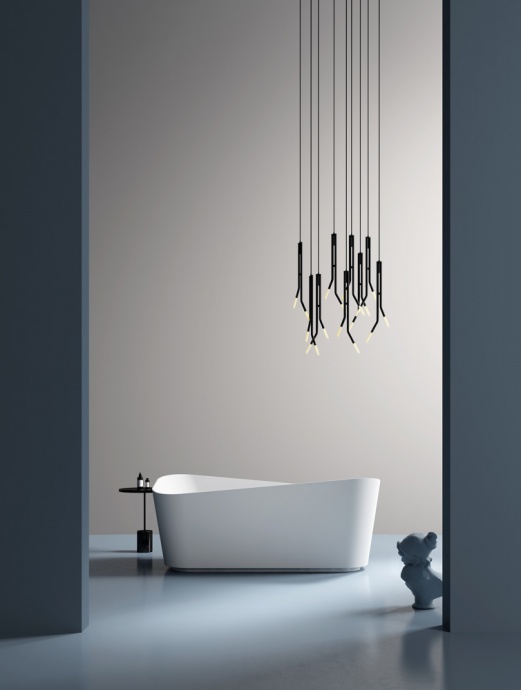 Ванна из искусственного камня Abber Stein 170х75 белый матовый AS9609 - 3