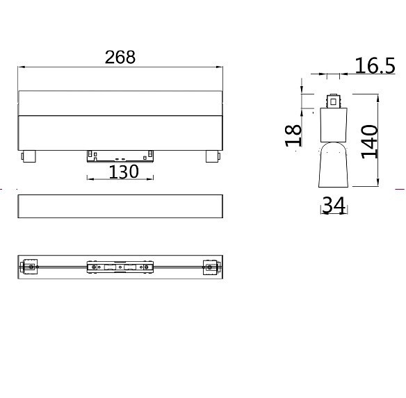 Трековый светодиодный светильник для магнитного шинопровода Maytoni Track lamps TR013-2-20W3K-W - 1