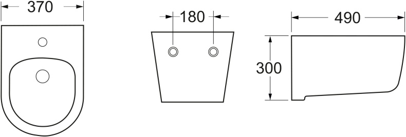 Биде подвесное Ceramica Nova Play CN3002 - 7