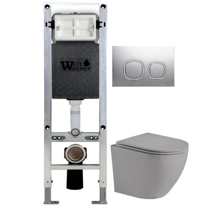 Комплект Weltwasser AMBERG 350 ST + MERZBACH 004 MT-GR + AMBERG RD-MT CR  10000006557 - 0