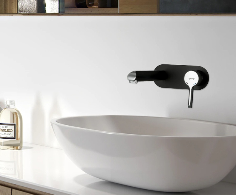 Смеситель для раковины Gappo черный хром G1003-26 - 1