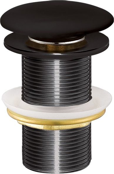 Донный клапан для раковины Creavit SF032-S без перелива, черный - 0