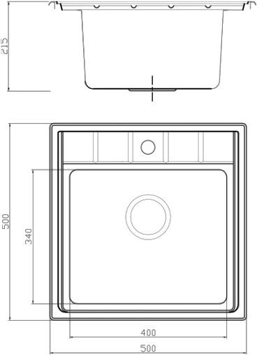 Мойка кухонная Seaman Eco Roma SMR-5050A SMR-5050A.A - 2