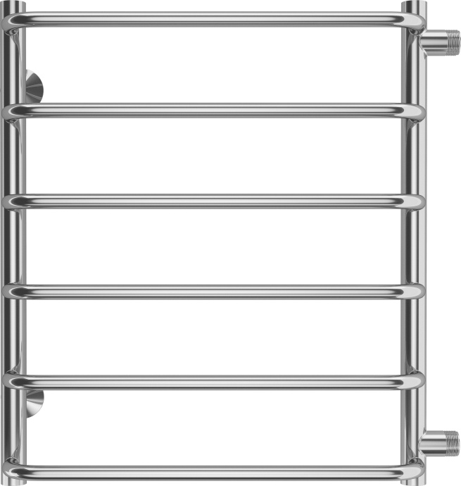 Водяной полотенцесушитель Terminus Стандарт П6 500x600 Хром боковое подключение 4670078530349 - 0