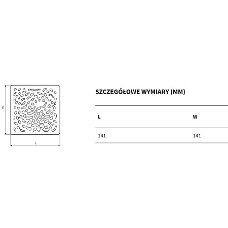 Крышка для поддона Excellent Arda черная BREX.1509.BLN - 1