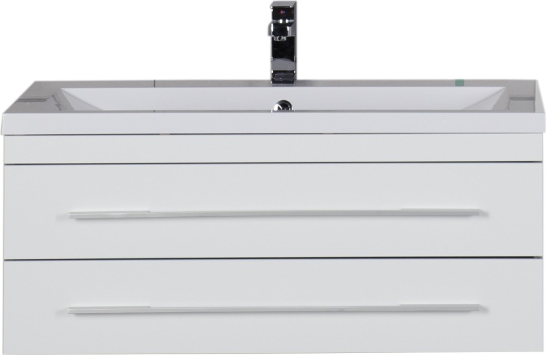 Тумба с раковиной Aquanet Верона 100 подвесная белая 175382 - 2