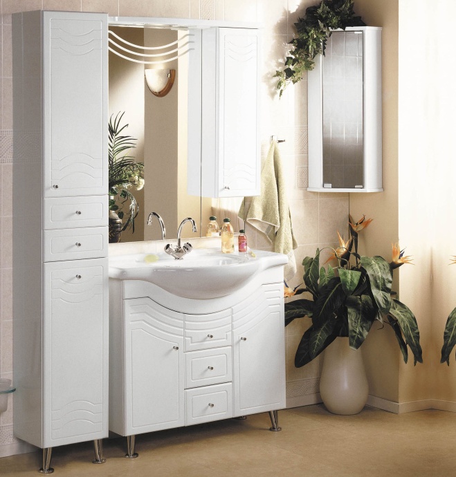 Зеркало-шкаф Aquaton Домус 95 R с подсветкой белый 1A001002DO01R - 3